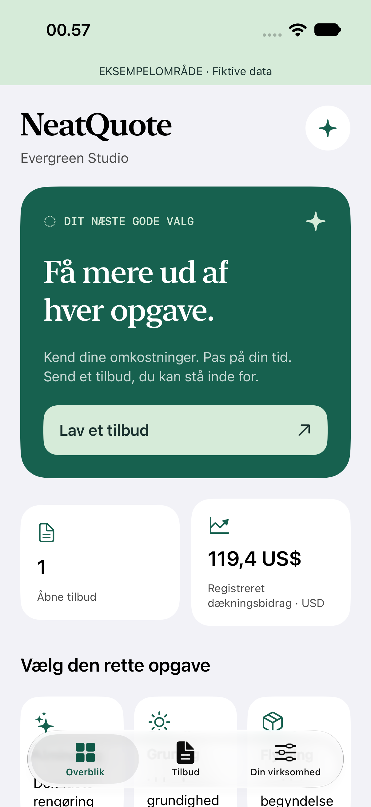 Dit arbejdsområde